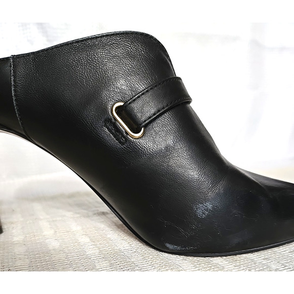 Vince Camuto Maskelynn Bootie Black Size 9.5 Mule Pointed Toe Stiletto Slip On - Picture 10 of 10